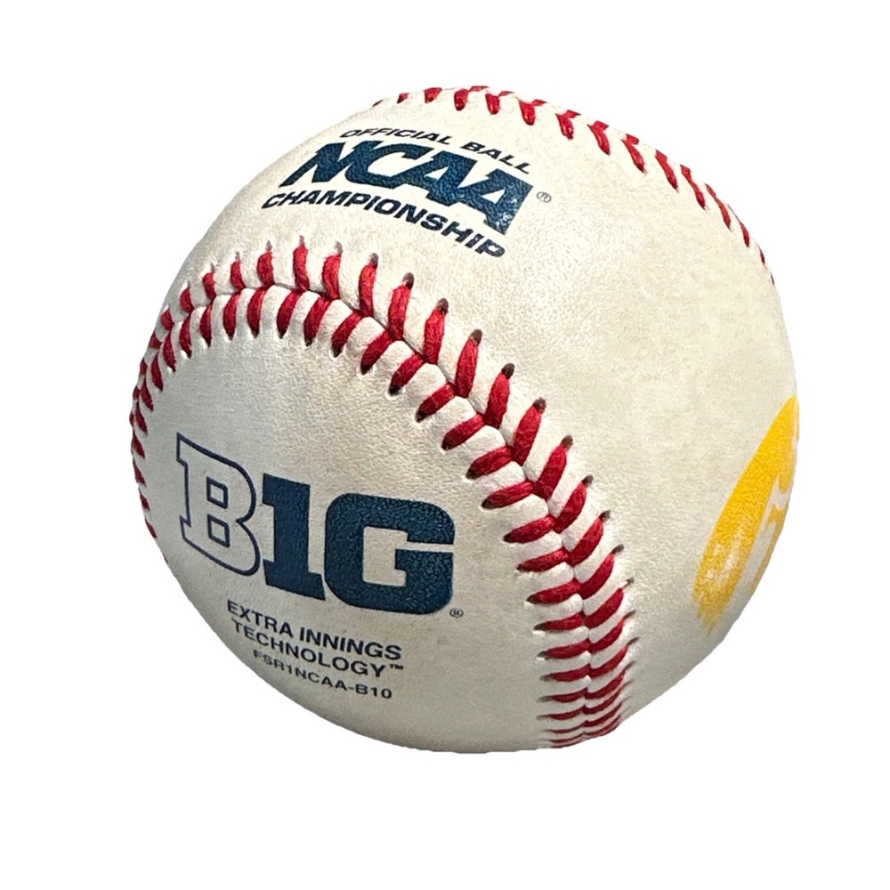 RAWLINGS Official Championship NCAA Game Used Baseball Iowa Hawkeyes FSR1NCASB10